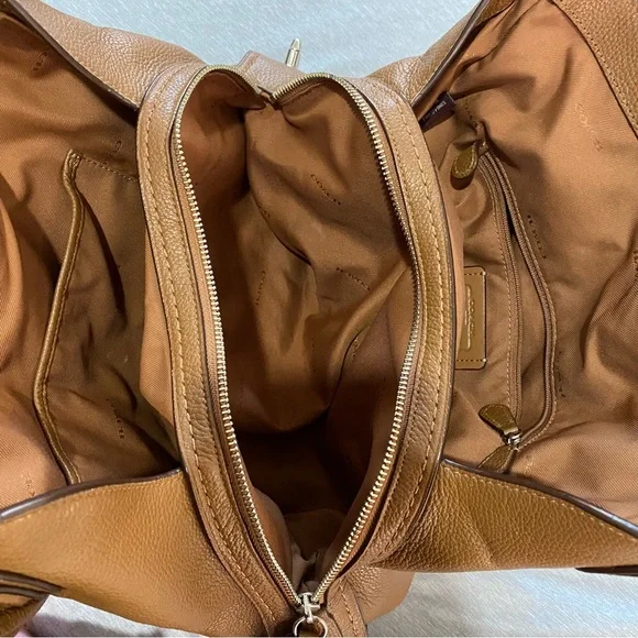 Coach Eddie shoulder bag purse slouch pepplestone - Picture 6 of 14